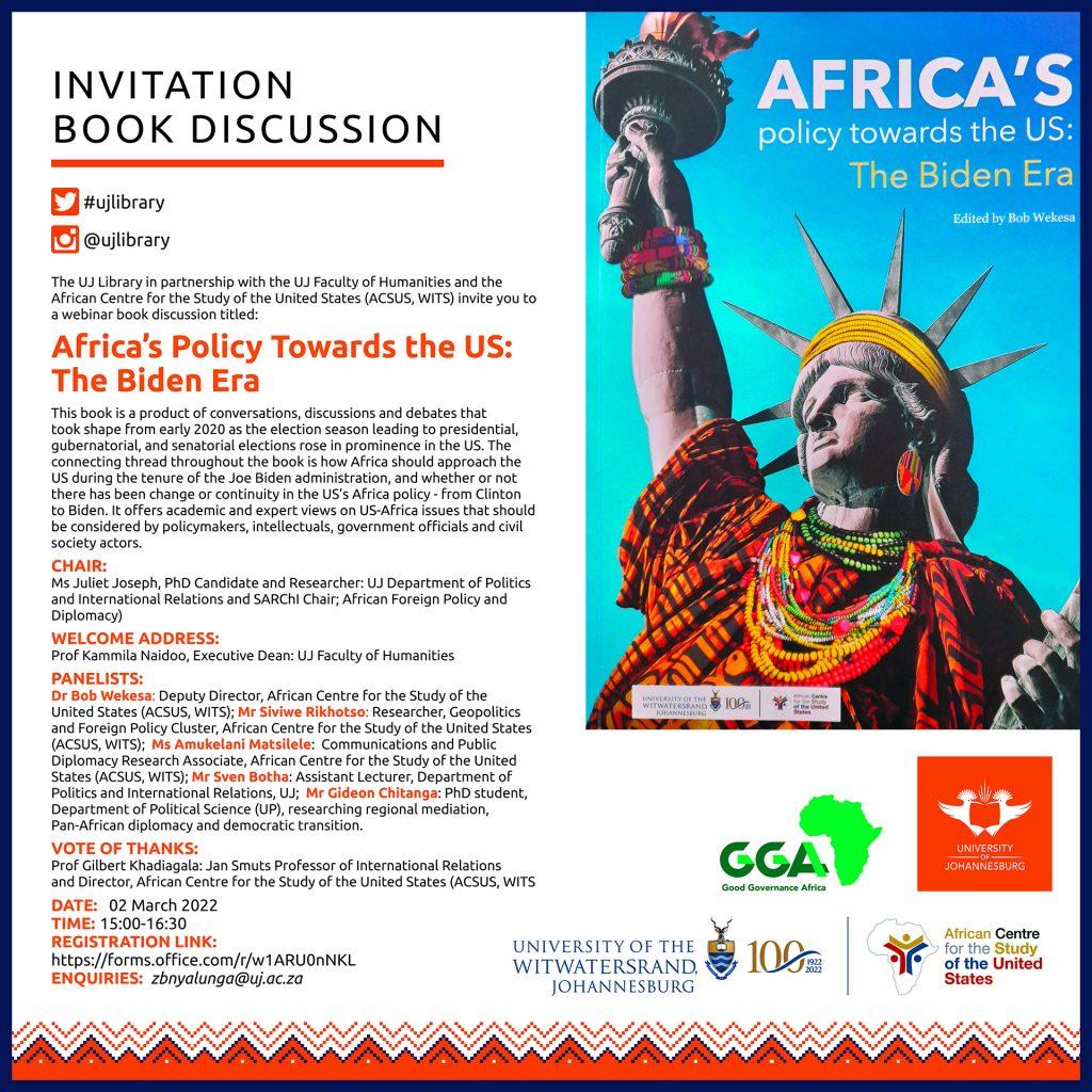 Africa’s Policy Towards The US: The Biden Era - University Of Johannesburg