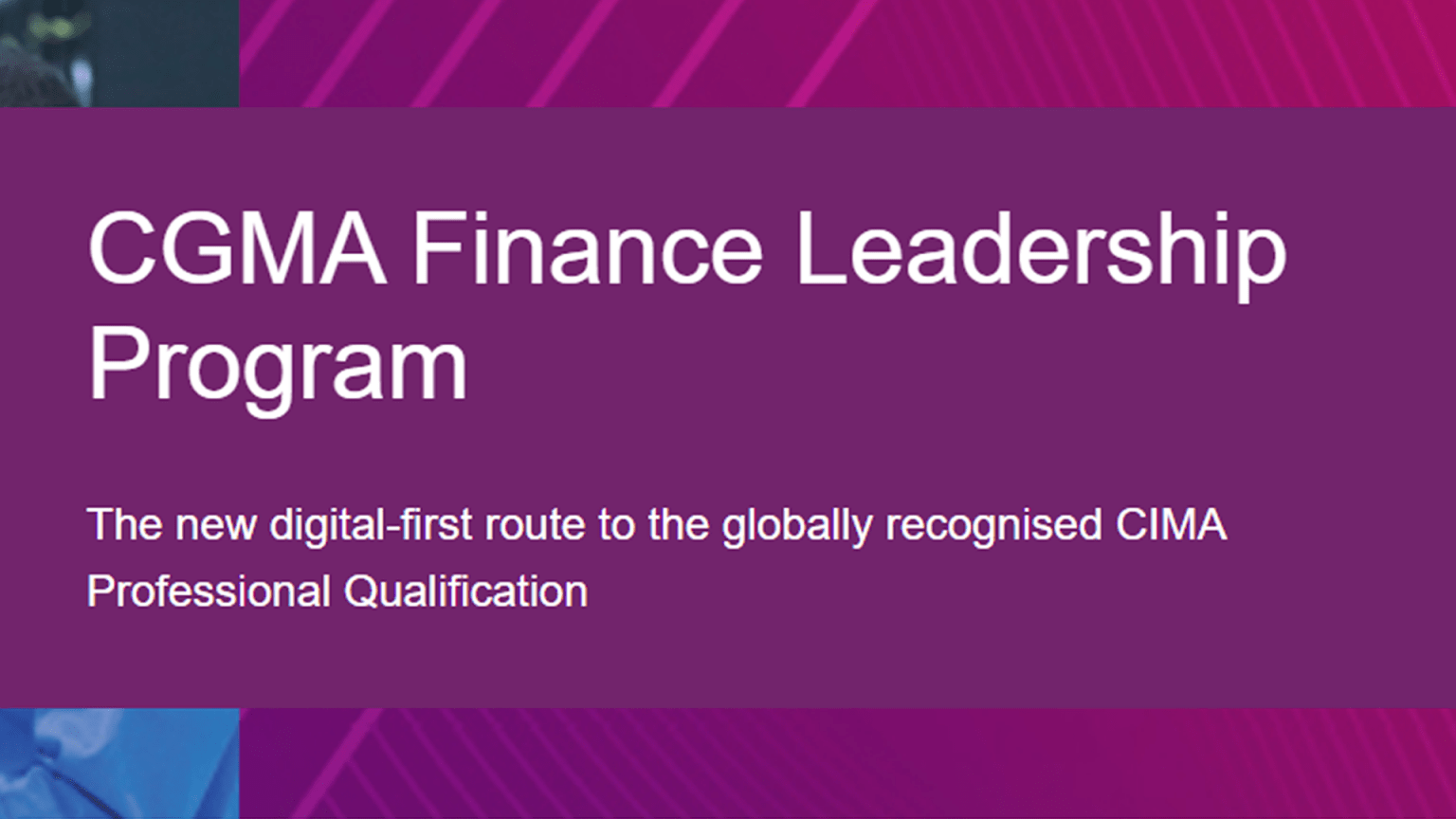 CIMA CGMA Finance Leadership Program (FLP) - University of Johannesburg