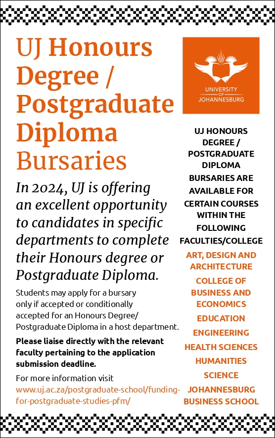 Bursary Opportunities - University Of Johannesburg